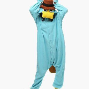 Wishliker Perry the Platypus Fleece Costume / Pajamas (Size M)